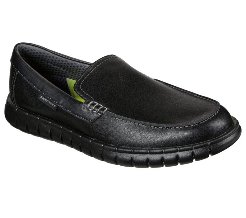 Skechers Moreway - Lentro - Mens Slip On Shoes Black [AU-VG2149]